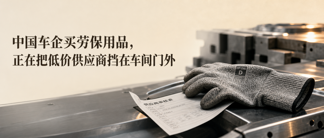 中国车企买劳保用品，正在把低价供应商挡在门外